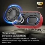 Monster D133 Portable Bluetooth Speaker, Hi-Fi Stereo Surround Wireless Speaker with Built-in Microphone and Audio Player - Image 4