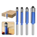 4pcs Flush Trim Router Bit Set for Woodworking - Image 3