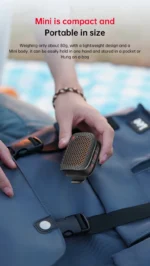 Monster M3 Magnetic Clip-On Mini Bluetooth Speaker | Wearable Portable Outdoor Speaker with Deep Bass & Mic - Image 16