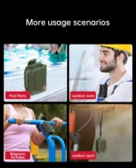 Monster M3 Magnetic Clip-On Mini Bluetooth Speaker | Wearable Portable Outdoor Speaker with Deep Bass & Mic - Image 17