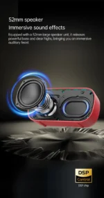 Monster D133 Portable Bluetooth Speaker, Hi-Fi Stereo Surround Wireless Speaker with Built-in Microphone and Audio Player - Image 11