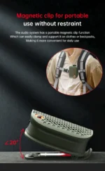 Monster M3 Magnetic Clip-On Mini Bluetooth Speaker | Wearable Portable Outdoor Speaker with Deep Bass & Mic - Image 15